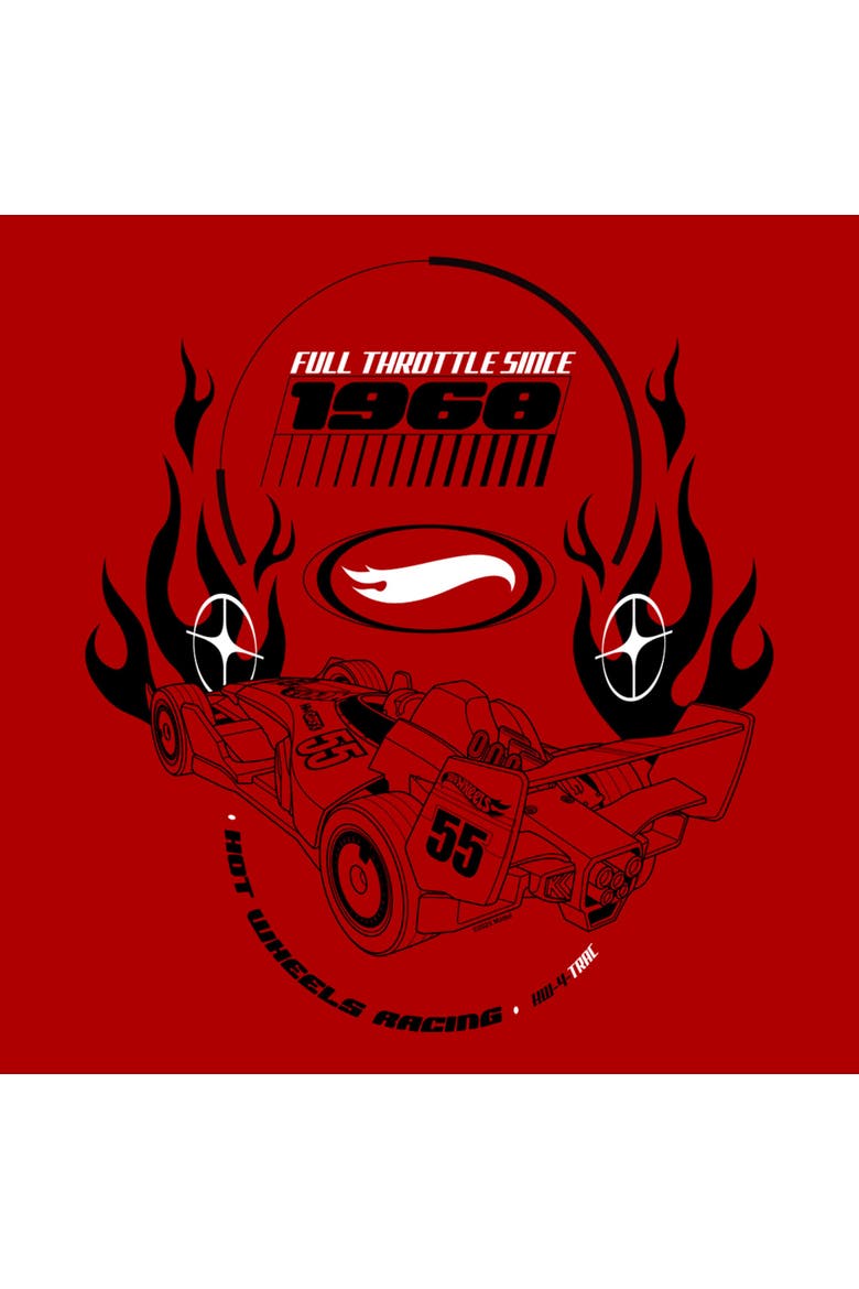 Men's Hot Wheels Full Throttle Since 1968  Graphic T-Shirt, Alternate, color, Red