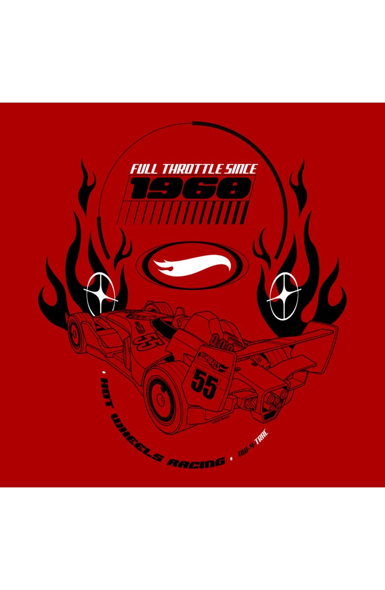 Hot Wheels Men's Hot Wheels Full Throttle Since 1968 Graphic T-Shirt, Alternate, color, Red