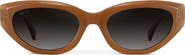 WMP Eyewear Loretta - 53mm Modern Cat-Eye Sunglasses