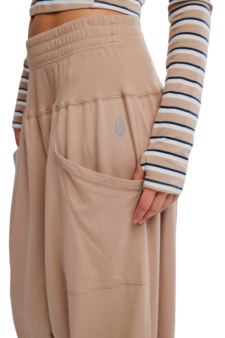Printed Up In the Air Top & Pants Set, Alternate, color, SANDY/NAVY STRIPE