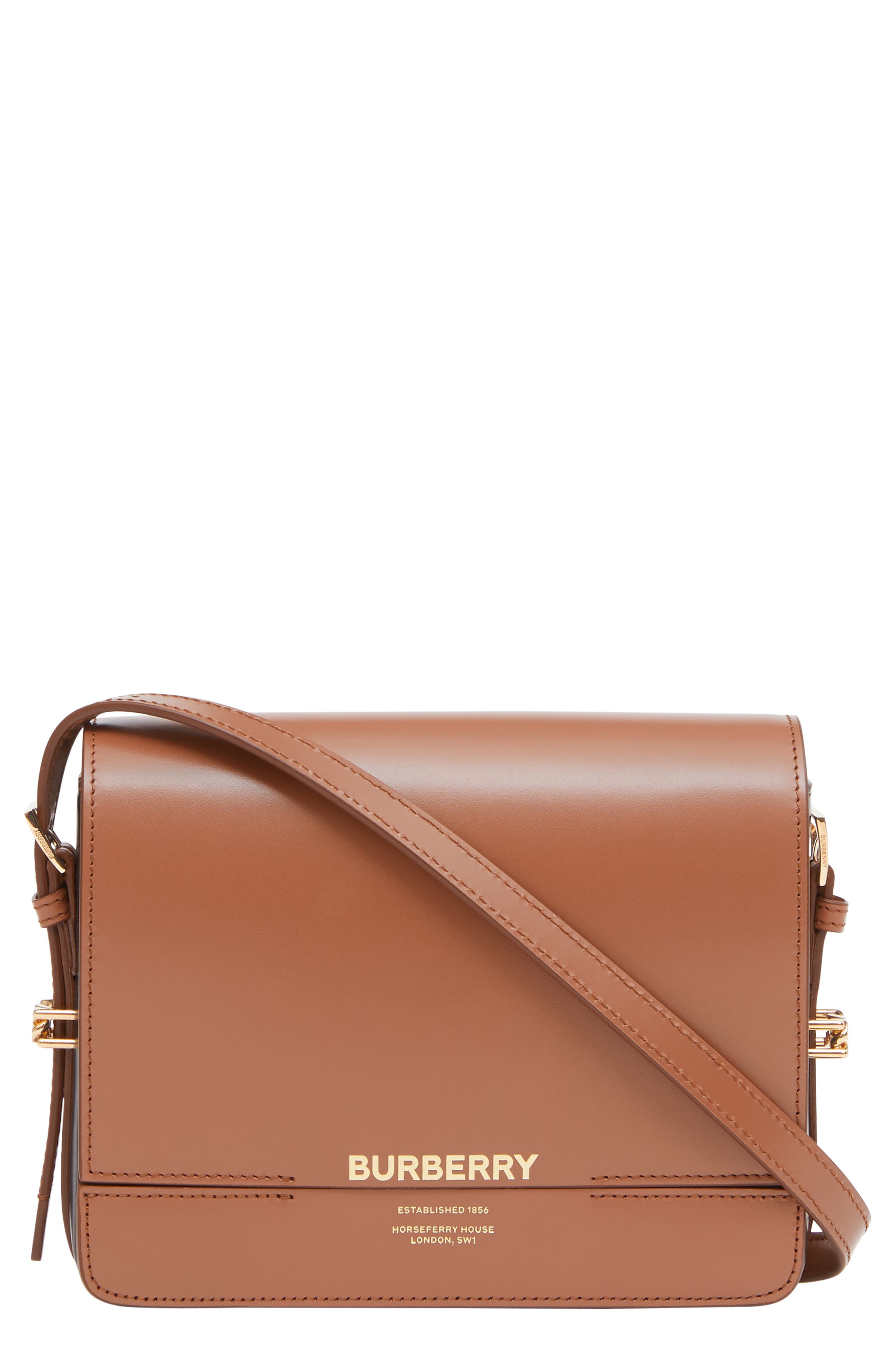 Burberry Small Grace Colorblock Leather Crossbody Bag, Main, color, 
