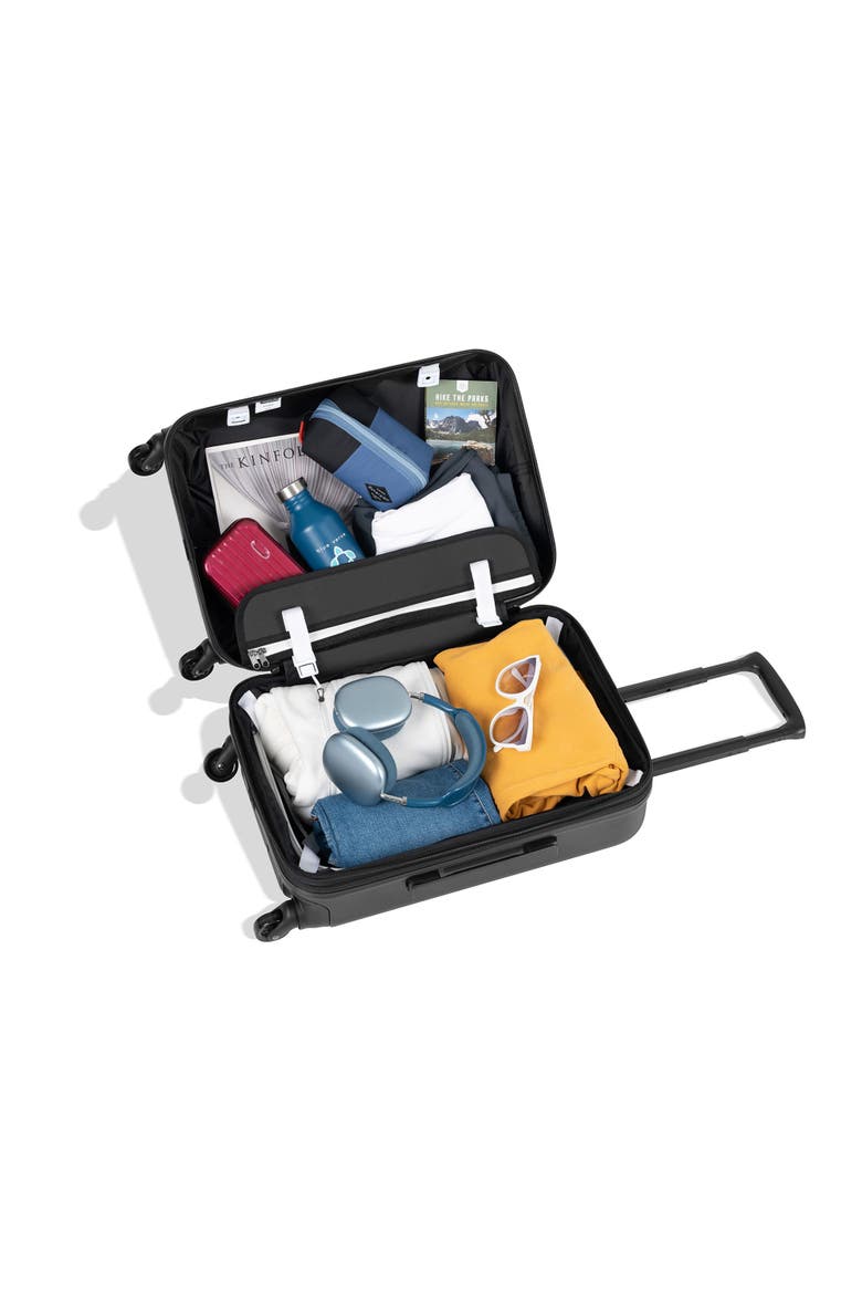 Soleil 2 Piece Set Anti Theft Convertible Backpack & Meridian 22" Carry On, Alternate, color, Carbon/Sage