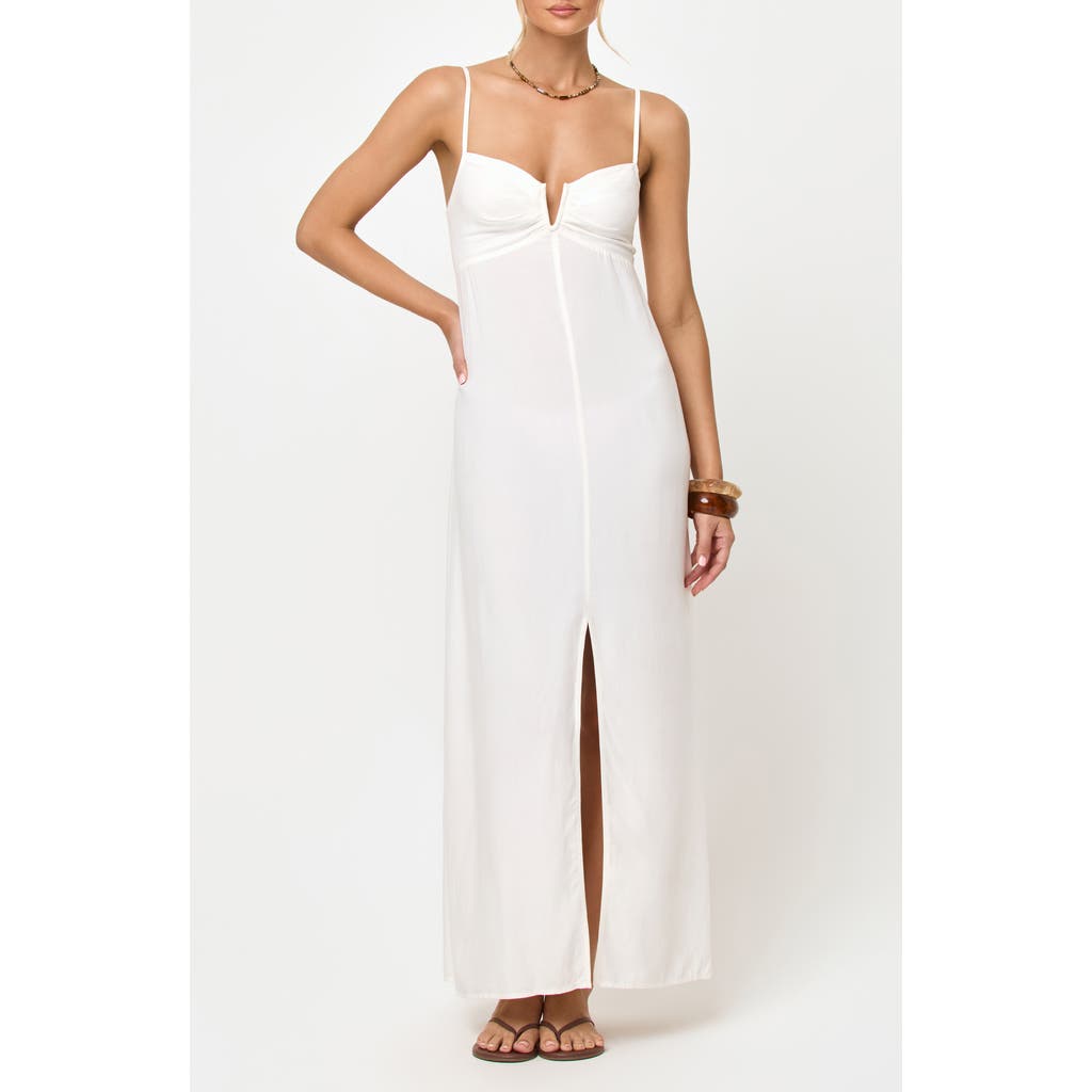 LSPACE Chara Maxi Cover-Up Dress in Cream at Nordstrom, Size Medium