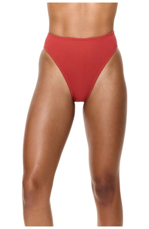 Tubular High Waist Bikini Bottom