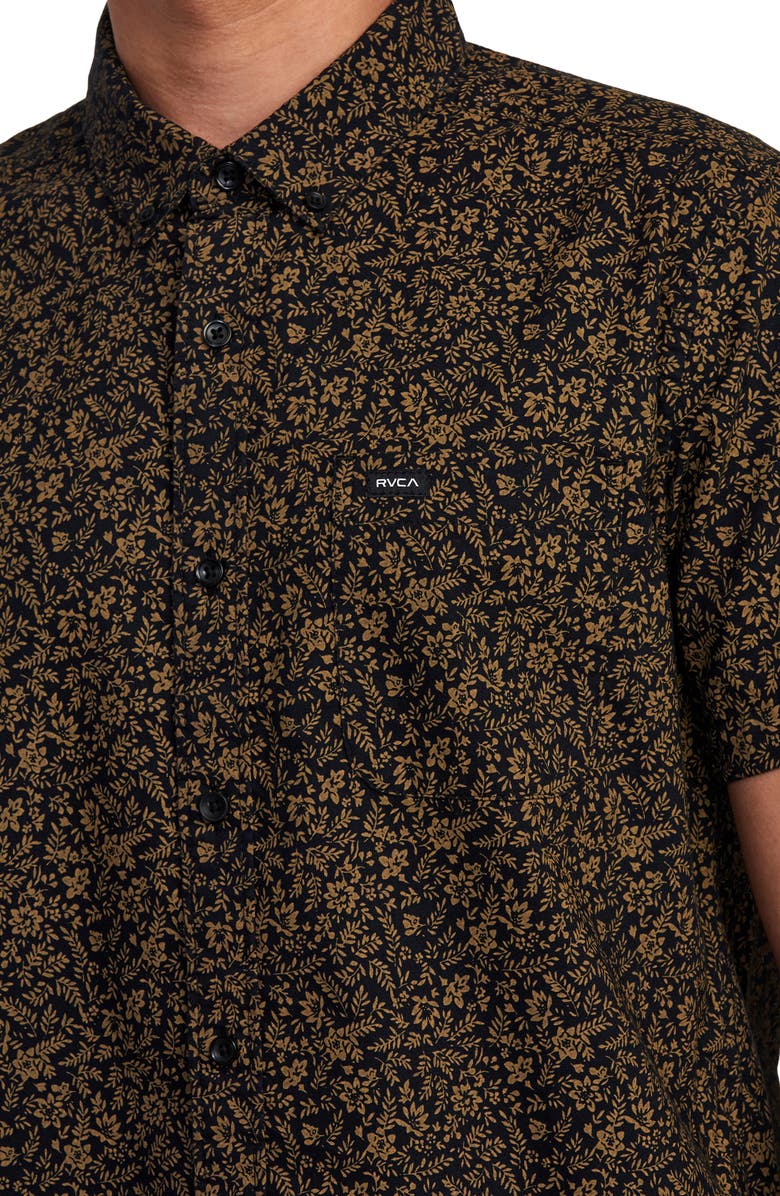 RVCA That'll Do Stretch Short Sleeve Button-Down Shirt, Alternate, color,