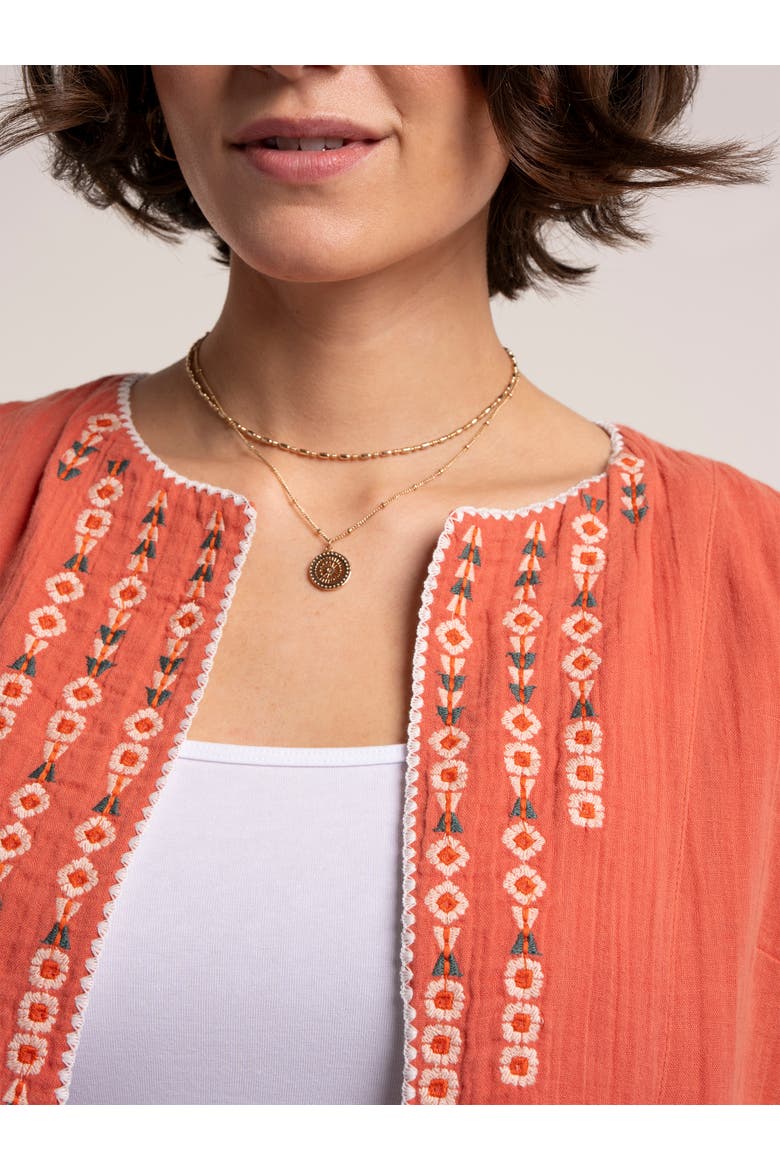 Leia Jacket, Alternate, color, Coral