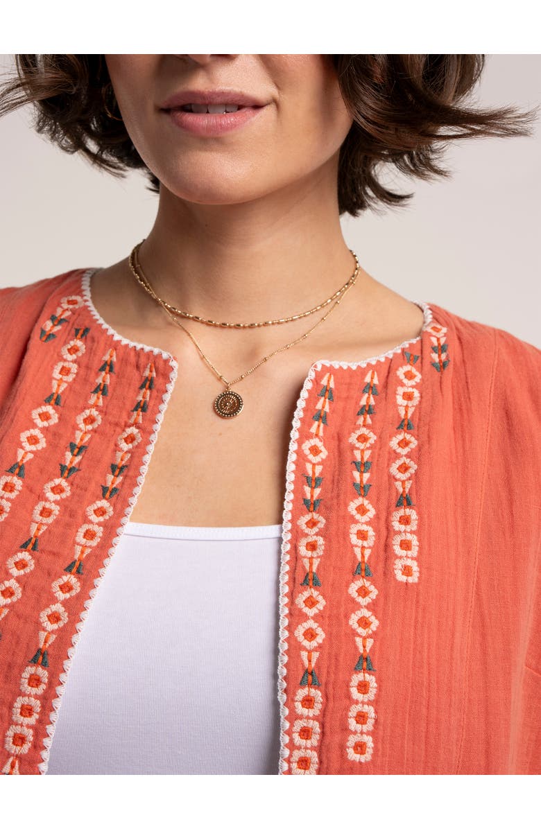 Brakeburn Leia Jacket, Alternate, color, Coral