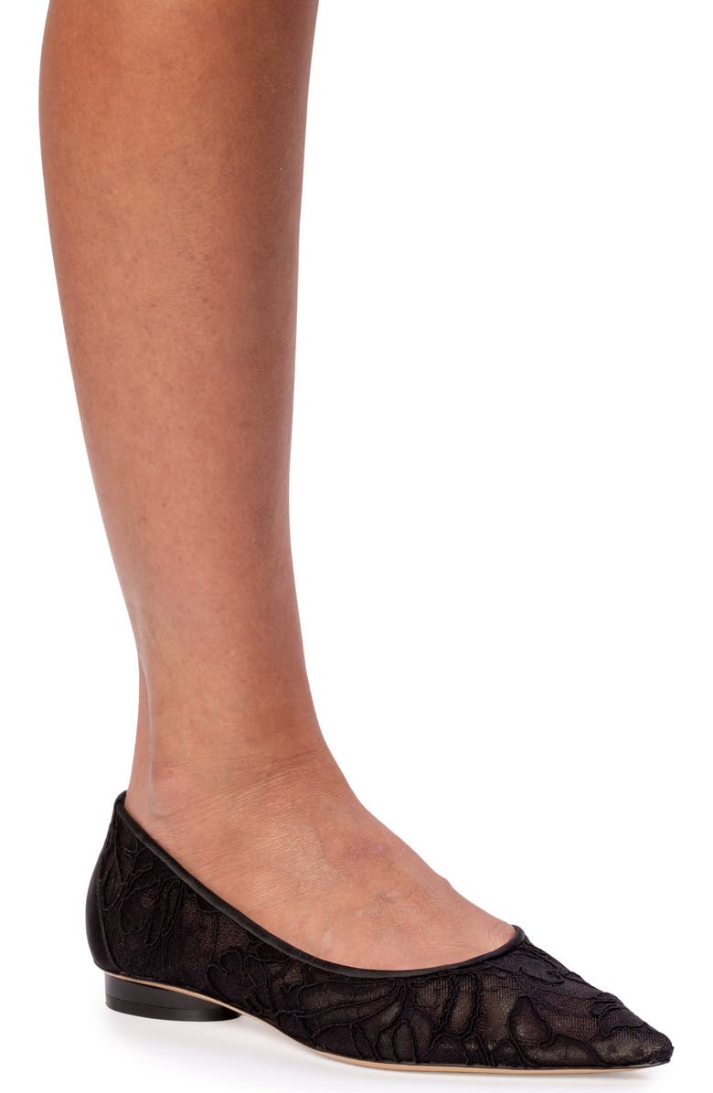 Anne Barge Jolie Flat, Alternate, color, Black Lace