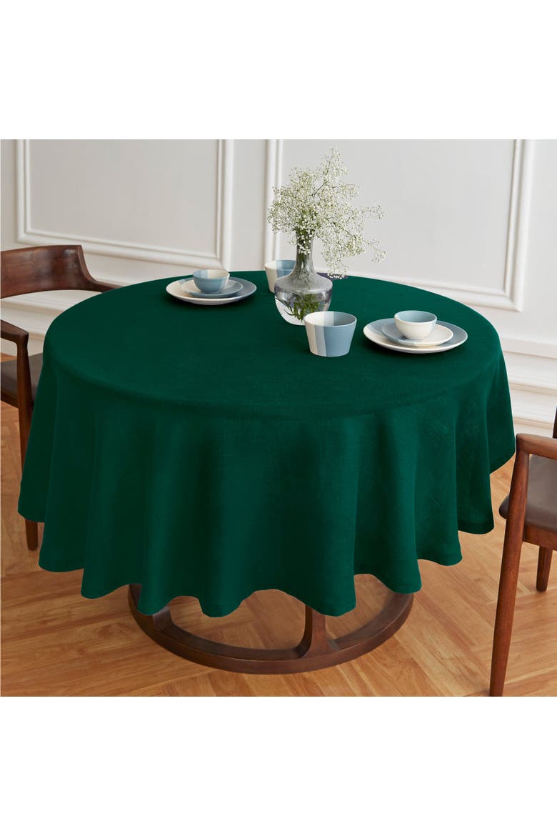 Linen Round Tablecloth - Sonoma, Alternate, color, Green