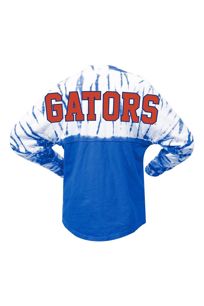 Women's Royal Florida Gators Tie-Dye Long Sleeve Jersey T-Shirt, Alternate, color, Royal