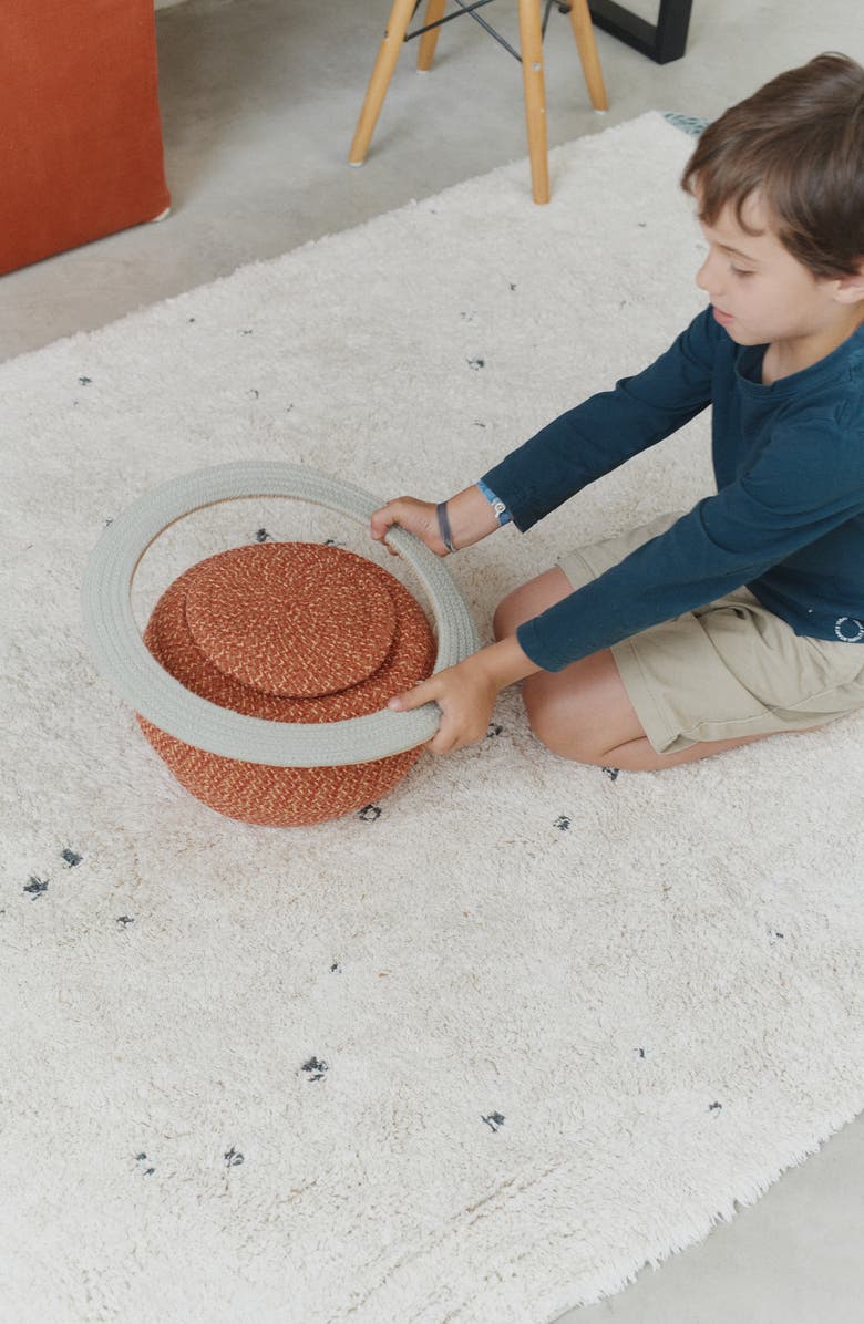 Lorena Canals Saturn Basket, Alternate, color, Red