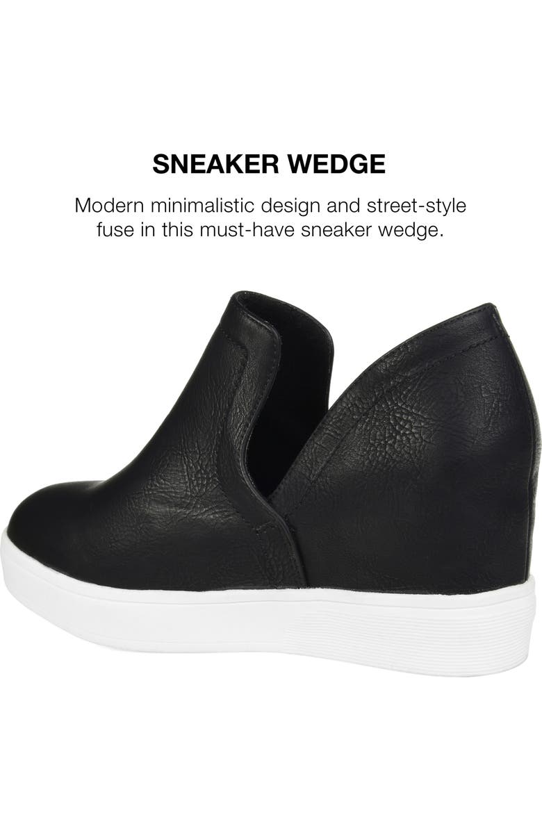 Journee Collection JOURNEE Cardi Wedge Sneaker, Alternate, color,