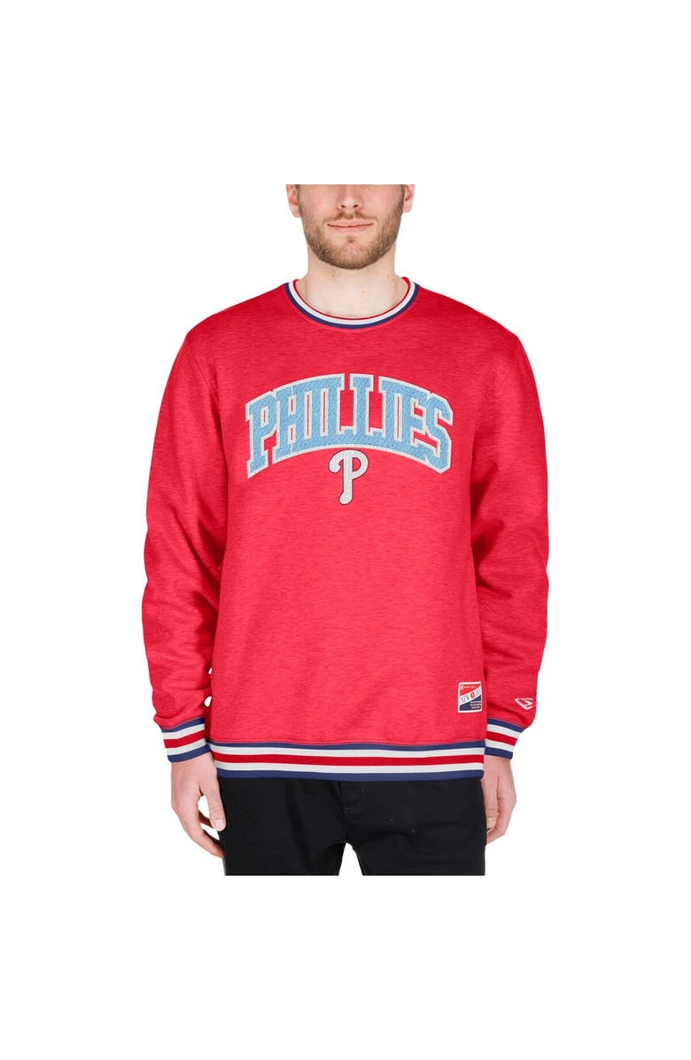 New Era Men's New Era Red Philadelphia Phillies Father's Day Pullover Sweatshirt, Alternate, color, Red