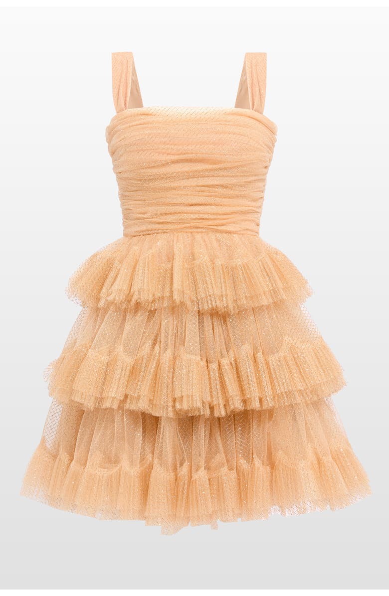 Jenny Packham Fall From Grace Mini Dress, Main, color, Sparrowhawk