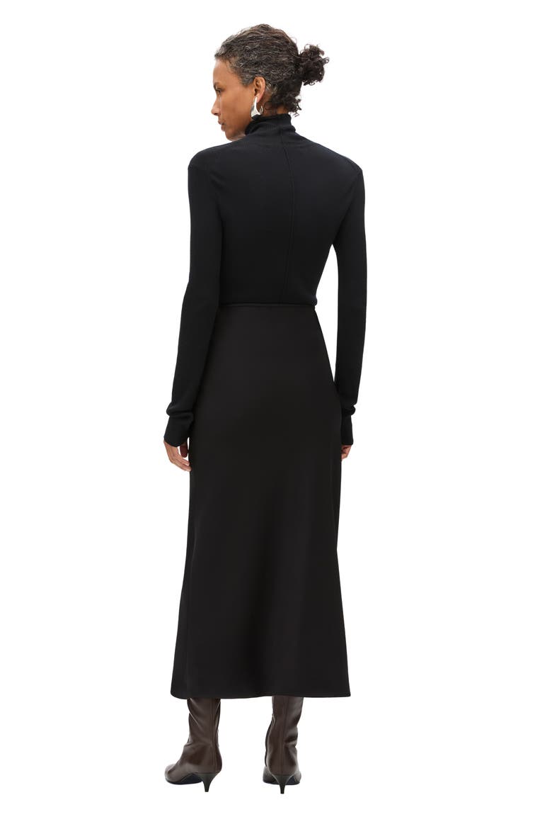 Satin Skirt, Alternate, color, Black