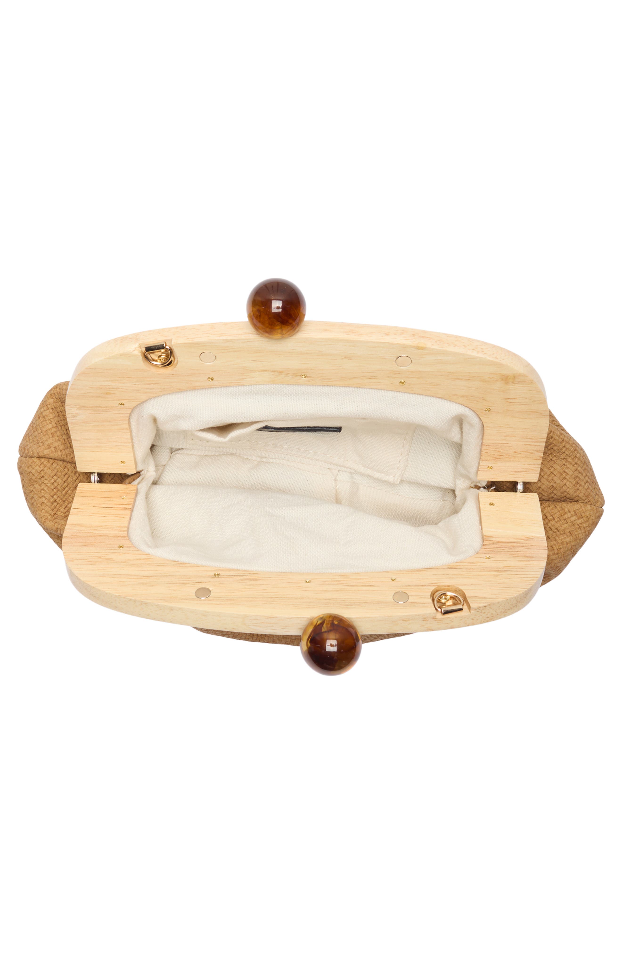 Alexi Straw Clutch, Alternate, color, CAMEL