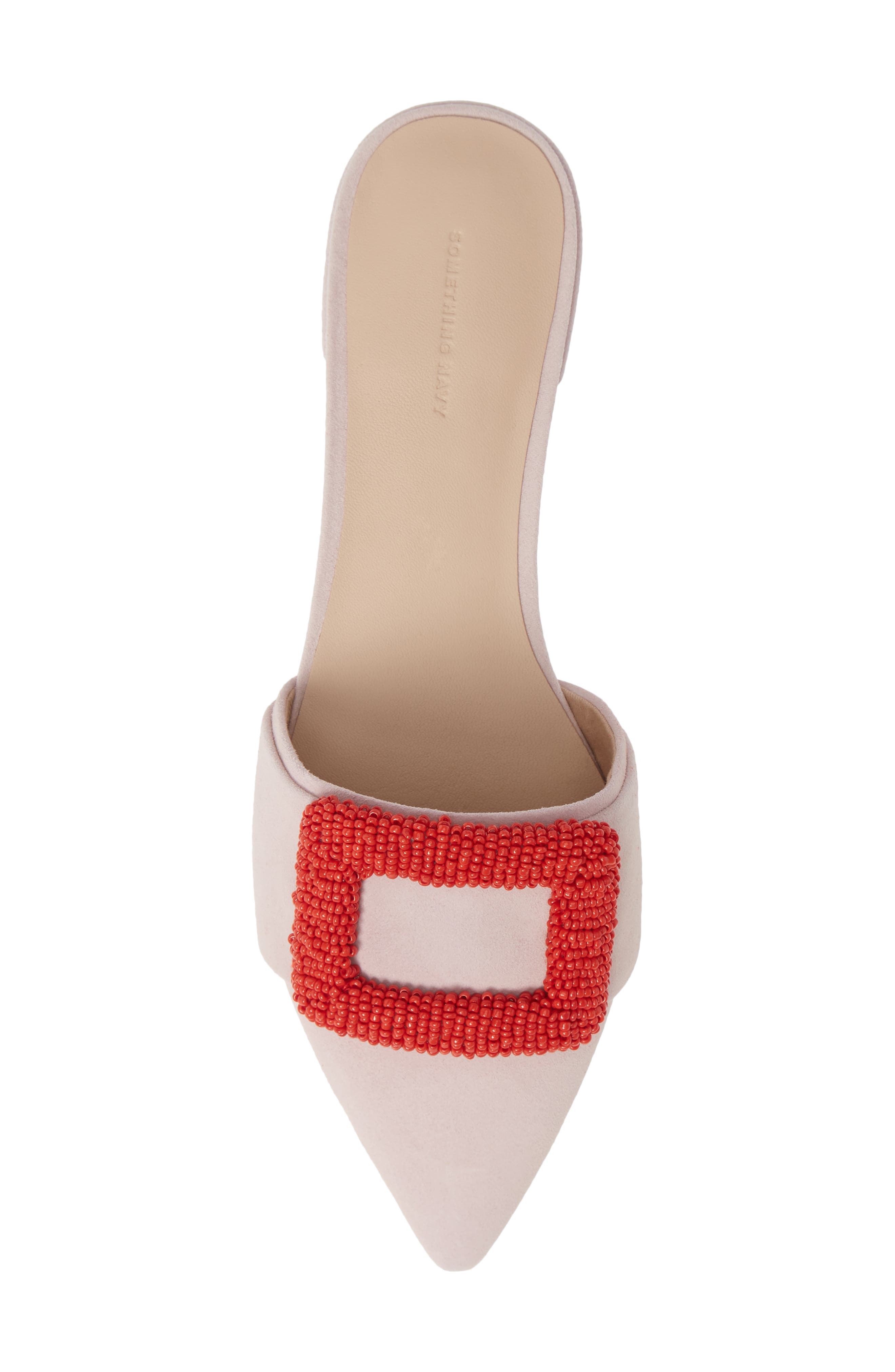 Portia Buckle Mule (Nordstrom Exclusive), Alternate, color, PINK SUEDE