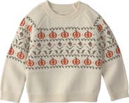 Little Planet Kids' Pumpkin Organic Cotton Sweater