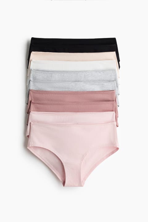 10-pack cotton hipster briefs