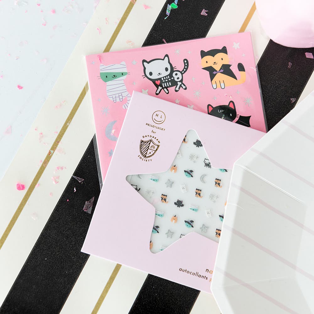 Daydream Society Cat Themed Halloween Nail Stickers | Nordstrom