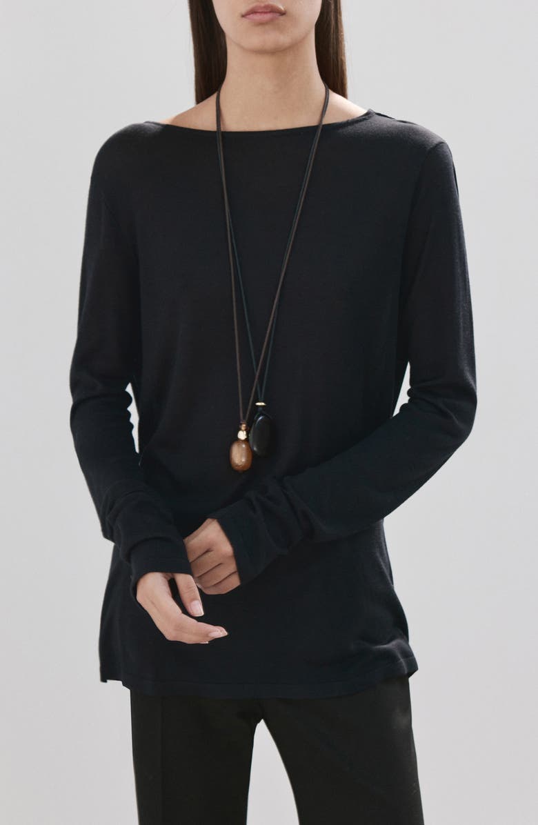 MANGO Open Back Sweater, Main, color, 