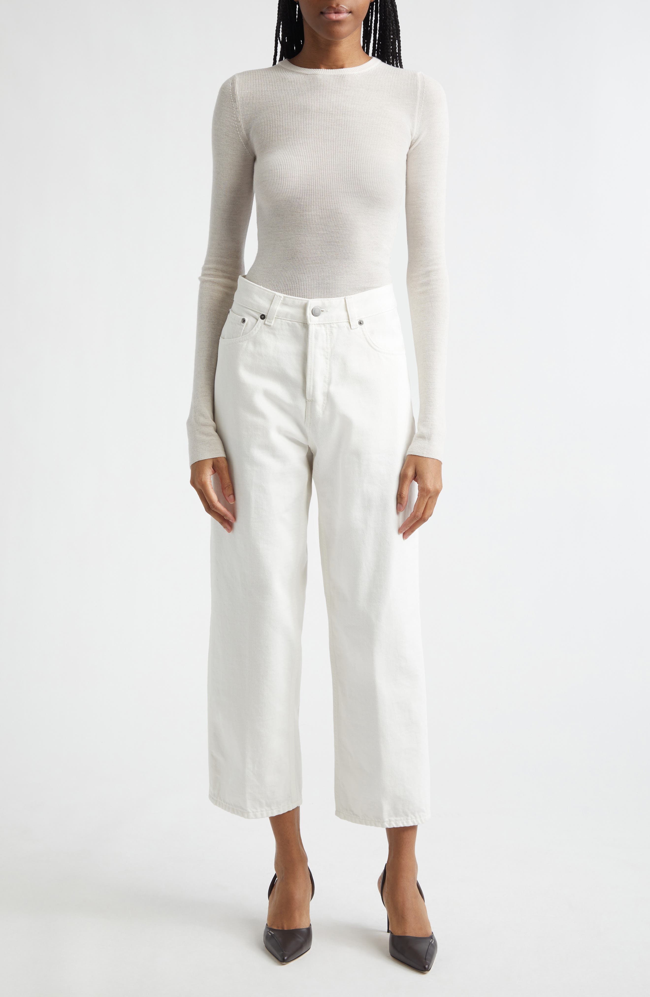 Joan Rib Extrafine Merino Wool Sweater - image 2