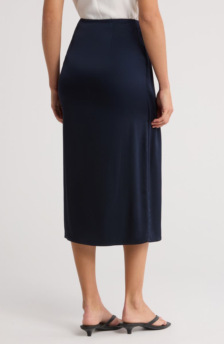 Reiss Bella Wrap Slip Skirt, Alternate, color, Navy
