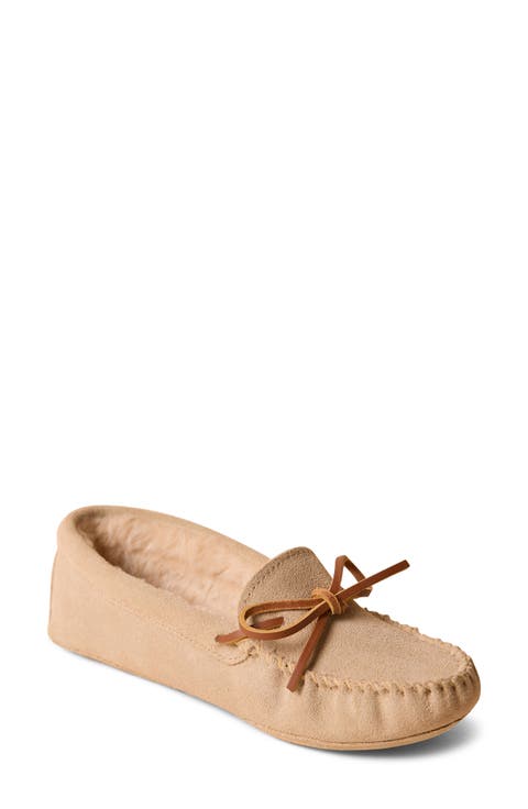 Faux Fur Lined Soft Sole Slipper (Women)