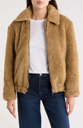 ELIE ELIE TAHARI Fleece Bomber Jacket