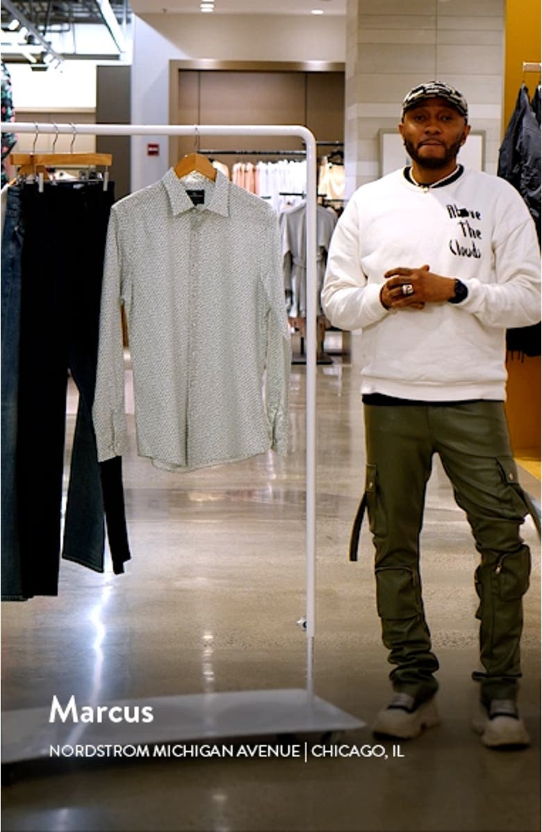 Massey West Sports Fit Floral Button-Up Shirt, sales video thumbnail