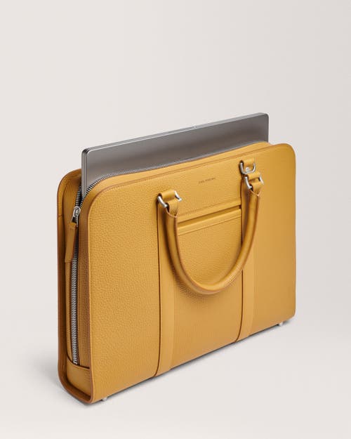 Carl Friedrik Palissy Briefcase In Mustard Yellow