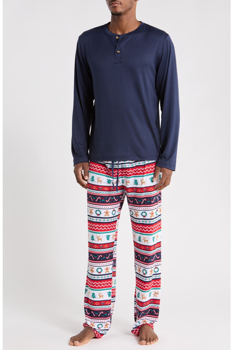 Matching Family PJs Set, Main, color, JINGLE BELL FARE ISLE