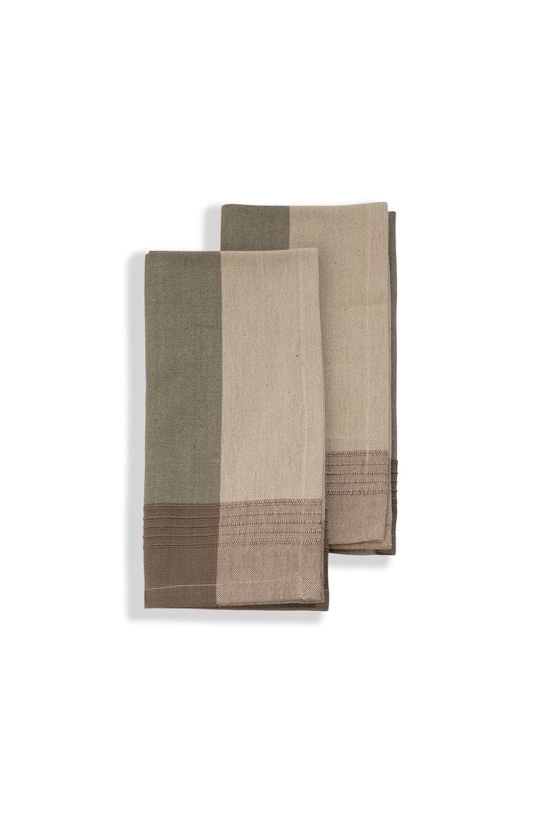 Handwoven Cotton Napkins, Set of 2, Main, color, Moonbeam