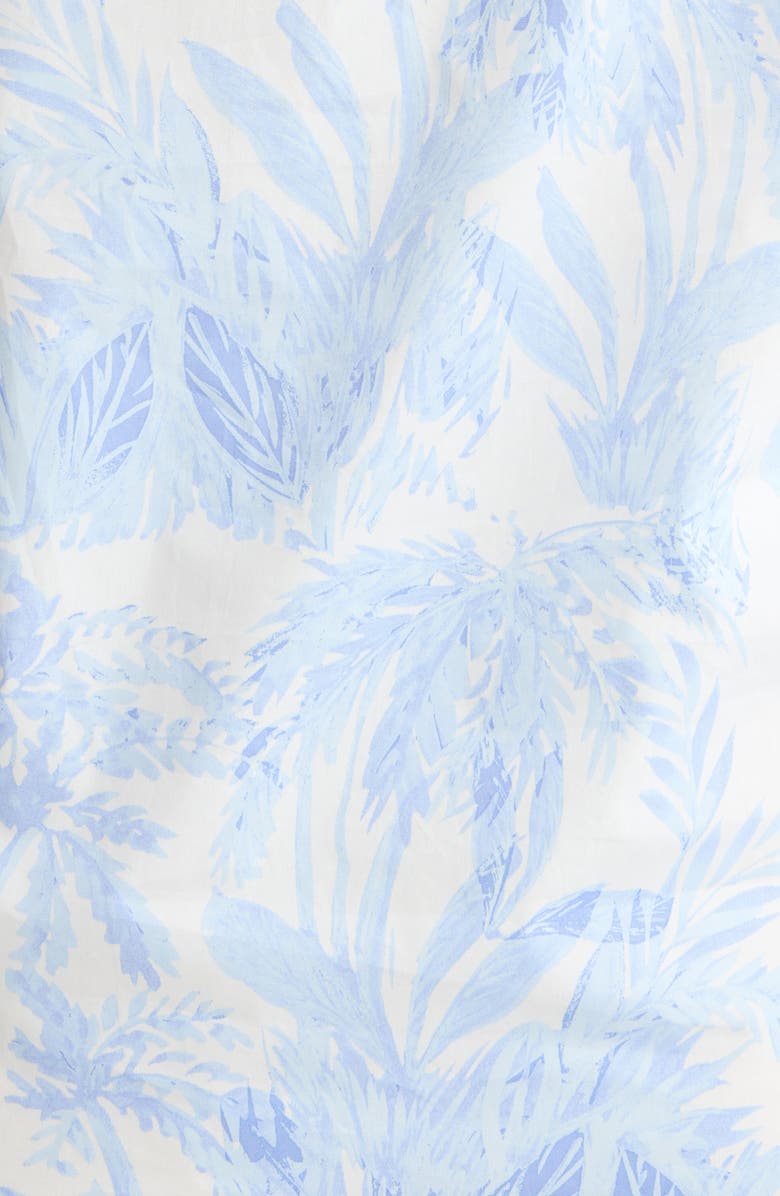 SUGARLIPS Poly Leaf Neli Puff Sleeve Cotton Top, Alternate, color, Blues-Wht-Mul