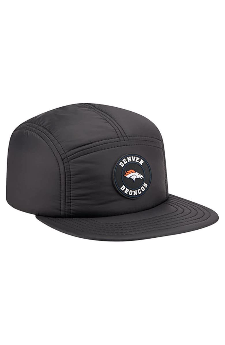 New Era Men's New Era  Black Denver Broncos Quilted Camper Adjustable Hat, Alternate, color, 