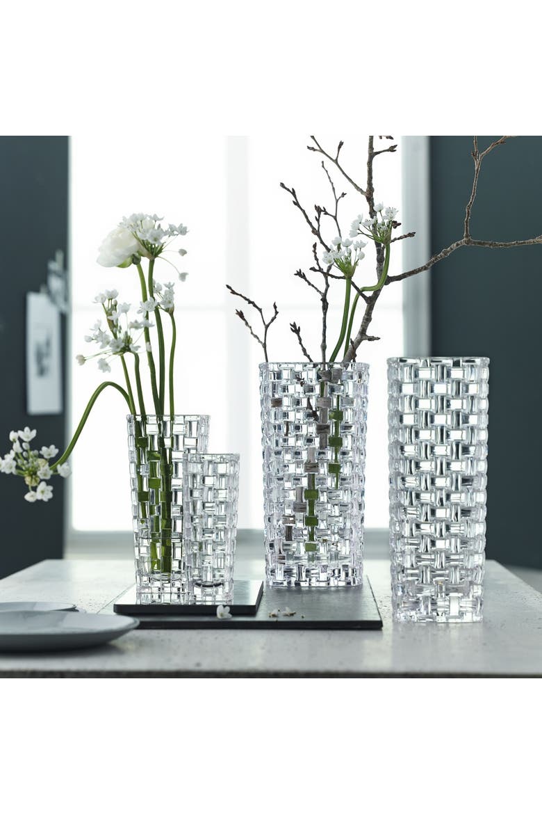 Bossa Nova 11" Vase, Alternate, color, Clear