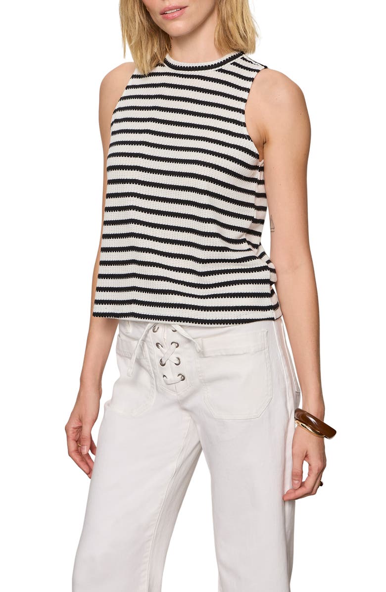 Sanctuary Campari Stripe Tank, Alternate, color, Macrame White
