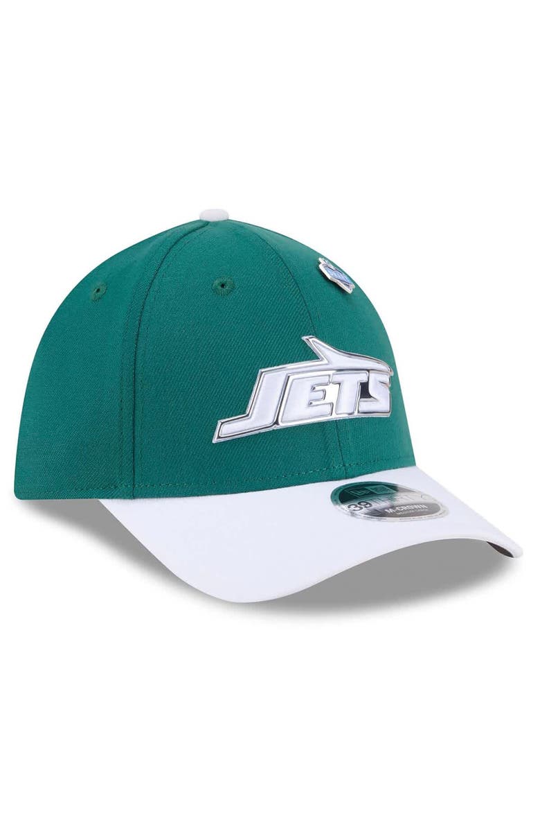 New Era Men's New Era Green/White New York Jets 2026 NFL Draft 39THIRTY M-Crown Flex Hat, Alternate, color, Green
