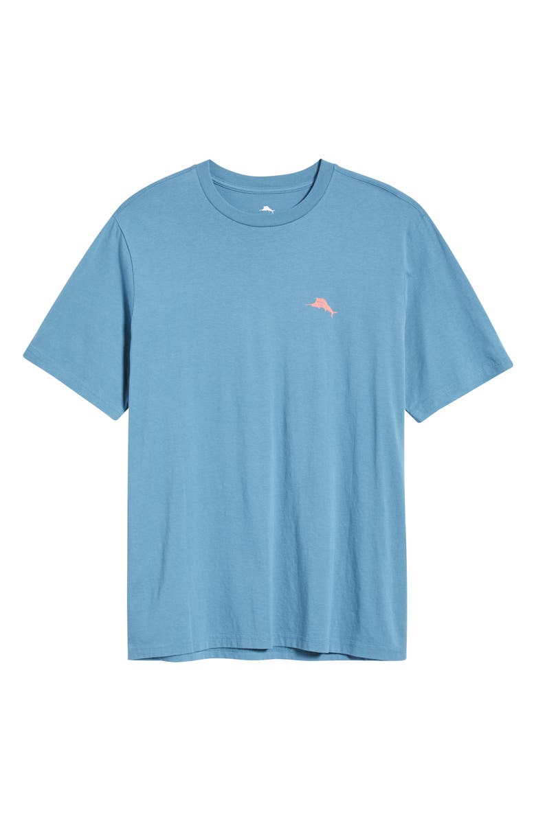 Tommy Bahama Surfing Sunsets Cotton Graphic T-Shirt, Alternate, color, Stellar Sapphire