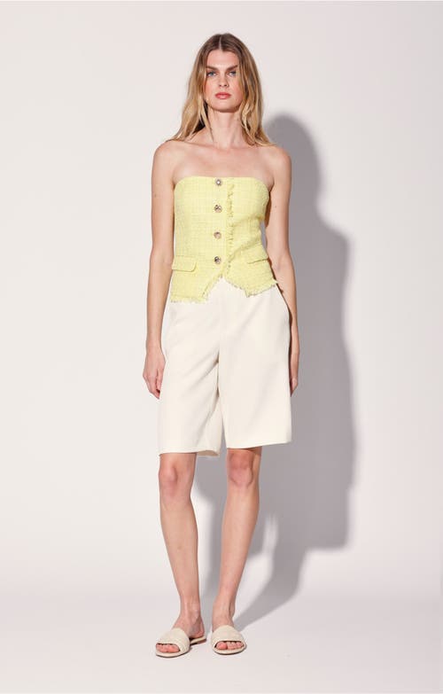 Shop Walter Baker Braxton Top In Lemon Tweed
