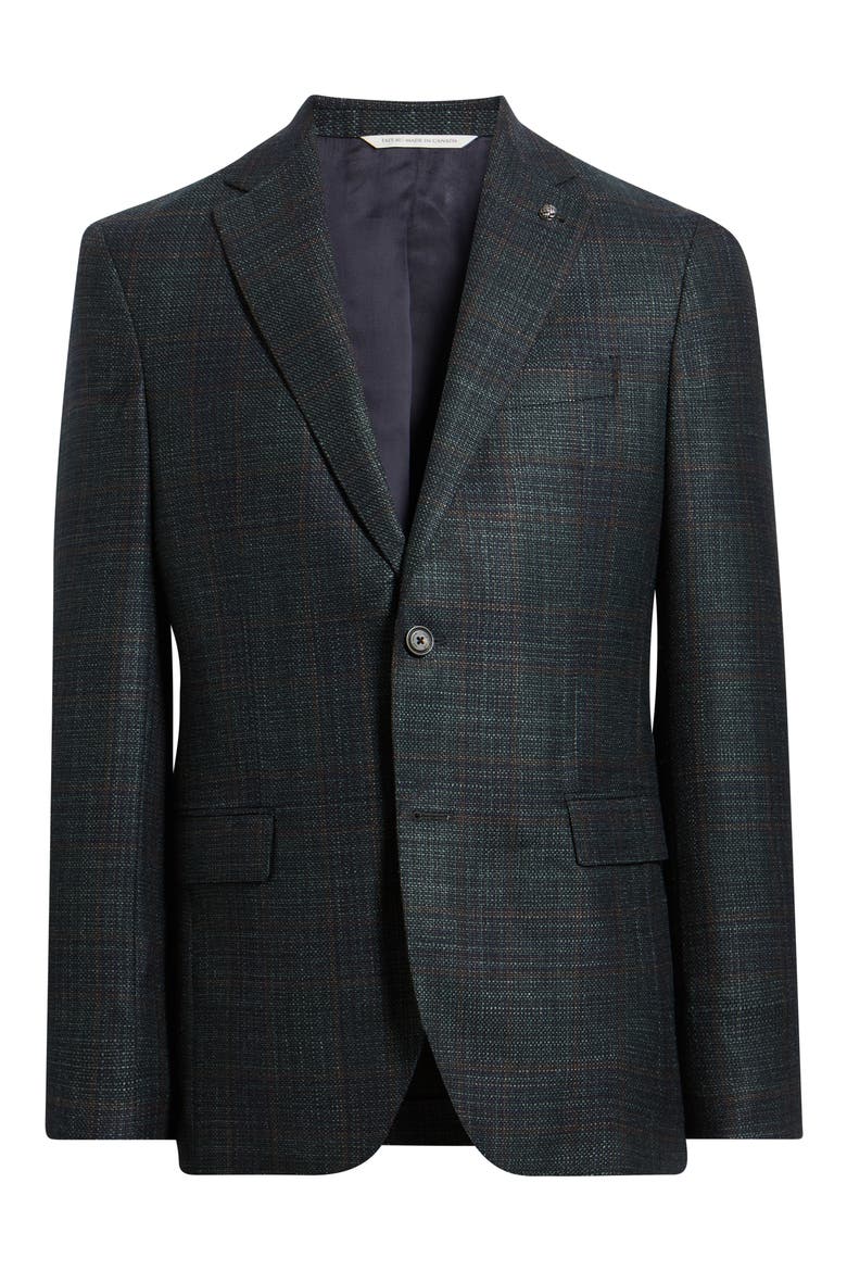 McAllen Wool & Silk Sport Coat, Alternate, color, DARK OLIVE