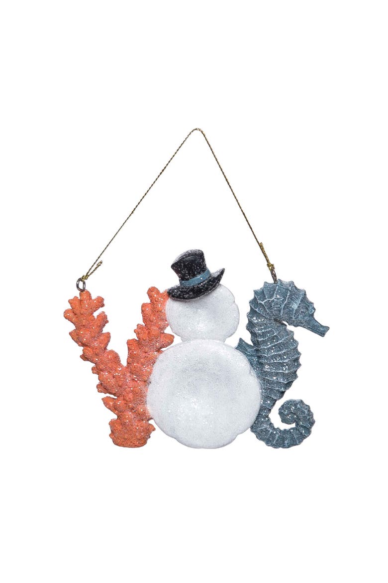 Coastal Joy Tree Ornament, Alternate, color, Orange