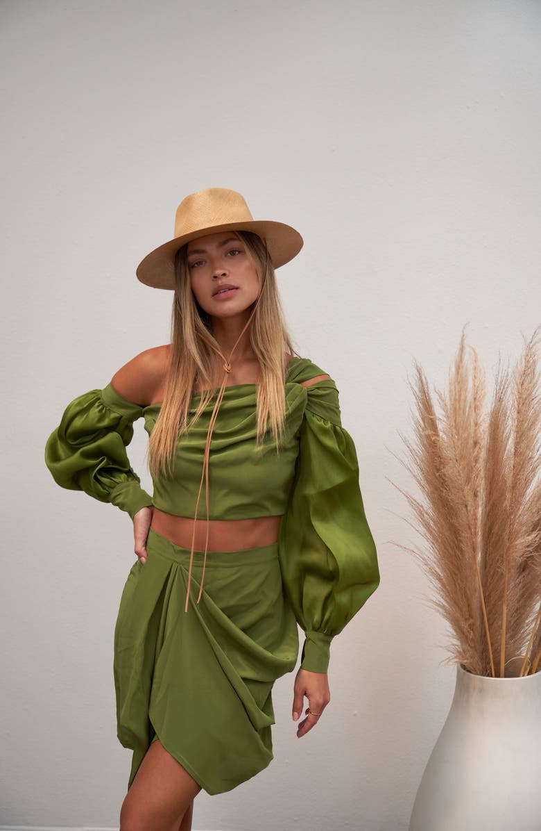 MODERN MONARCHIE Panama Toquilla Straw Fedora, Alternate, color, 