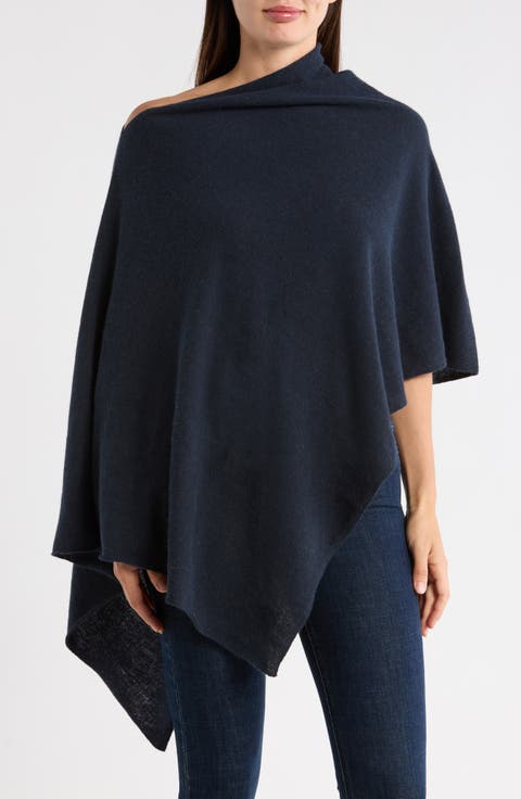 Lightweight Cowl Neck Poncho