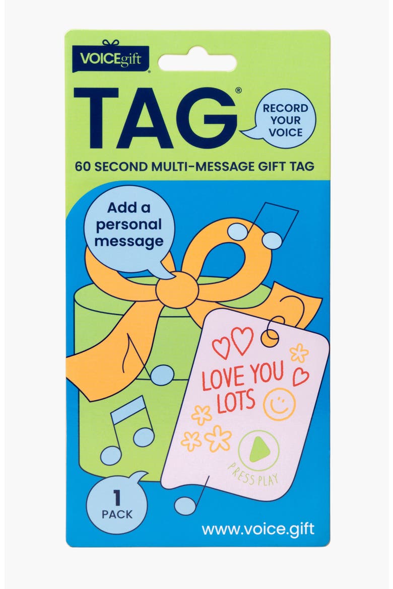 Voice Recordable Gift Tag, Main, color, Seashell