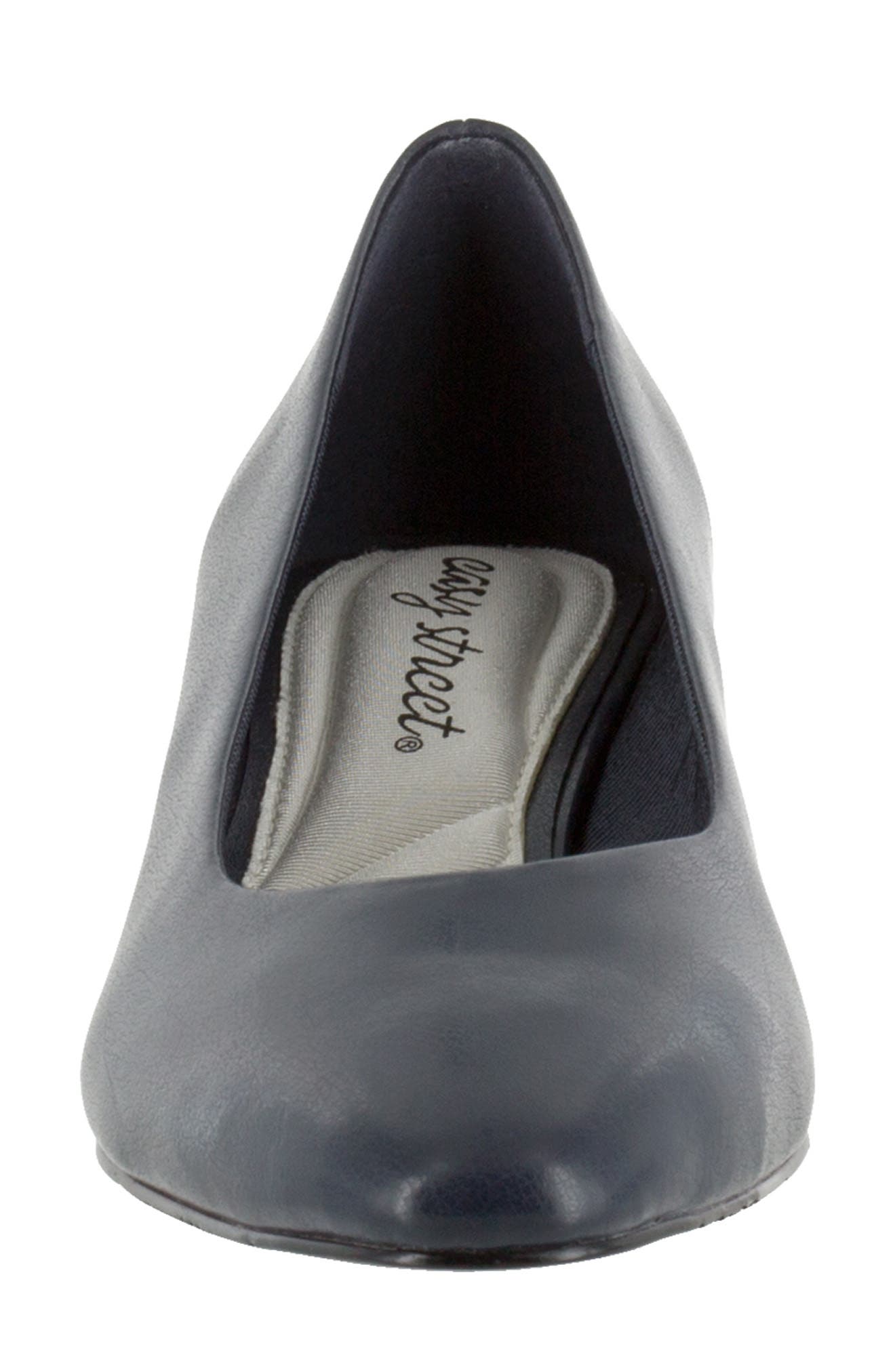 Prim Block Heel Pump, Alternate, color, NAVY