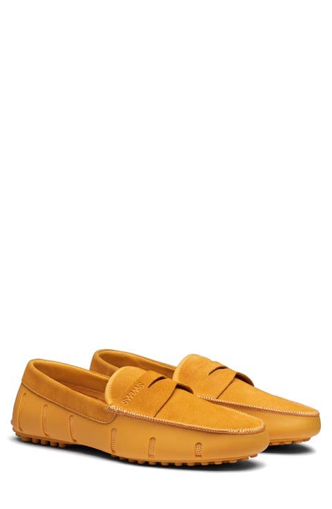 Luxe Lace-Up Driving Loafer (Men)