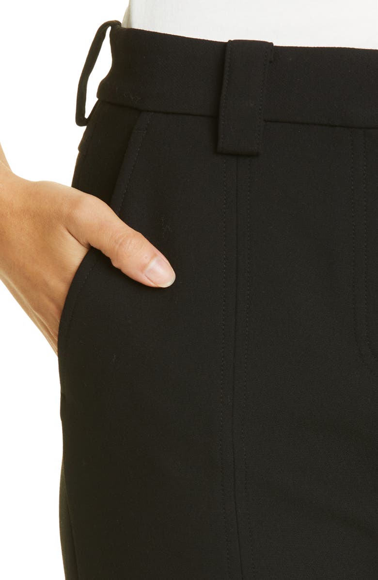 A.L.C. Carson Slit Hem Pants, Alternate, color, Black