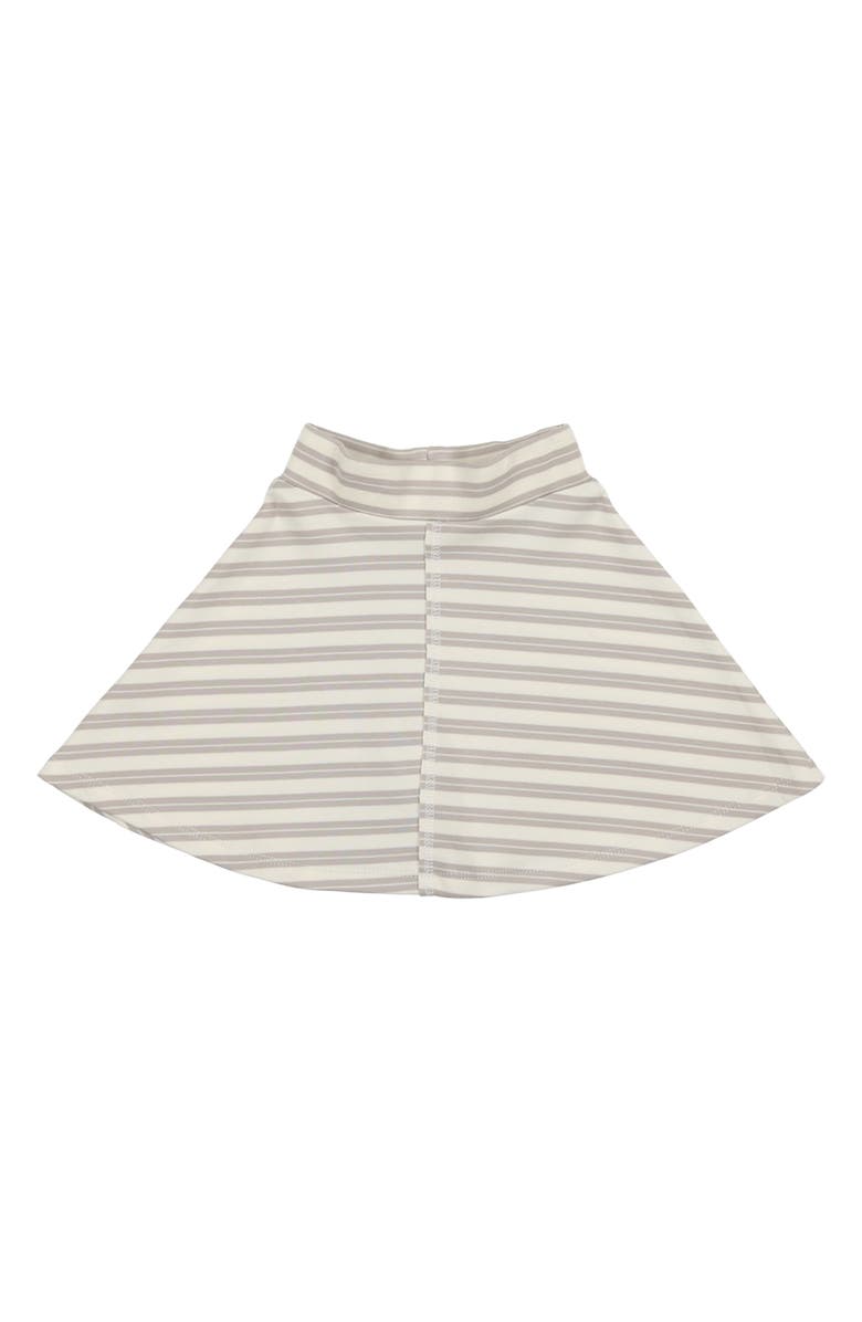 Manière Kids' Stripe Cotton Blend Skirt, Main, color, Grey