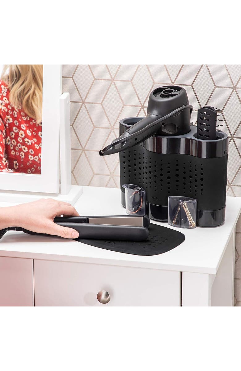 Minky Styling Mat, Alternate, color, Black